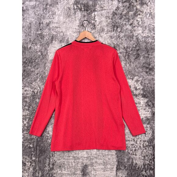 Misook Jacket Small Womens Pink Knit Open Front Accented Blazer - Picture 3 of 7